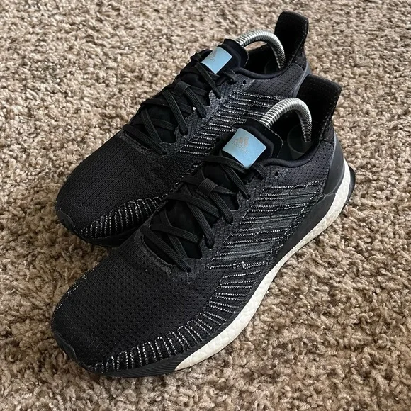 adidas gazelle silver green womens Adidas Solarboost ST 19 Black Mens Running Shoes  Pickleball-Paddles.com